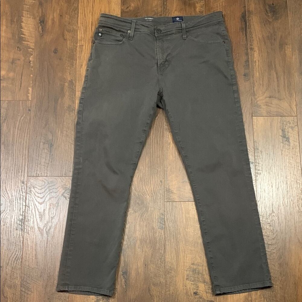 AG Adriano Goldschmied The Everett Slim Straight Charcoal Gray Jeans